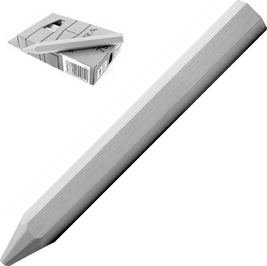 Ölsignierkreide 11 x 100 mm, weiss / Pck a 12 Stück
