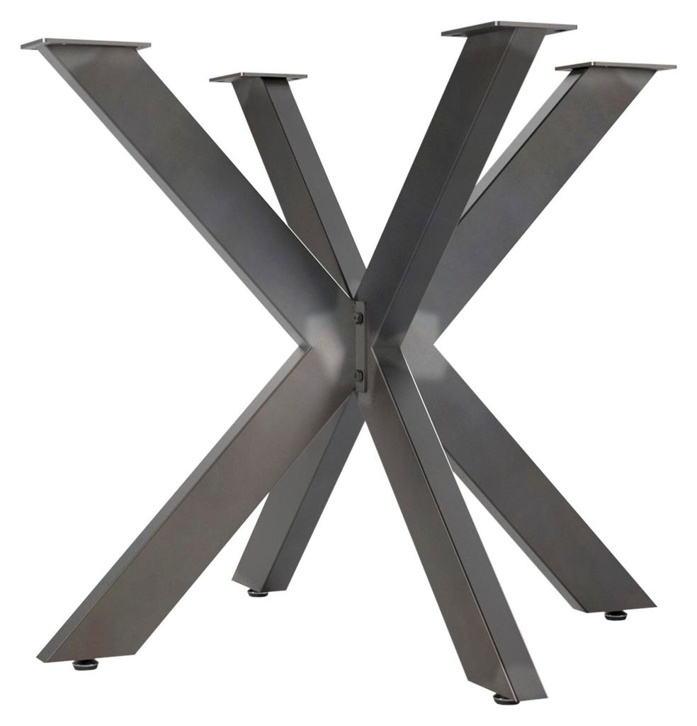 SOTECH Tischgestell SPIDER 850 x 850 x 710 mm – Vintage Look, Stahl