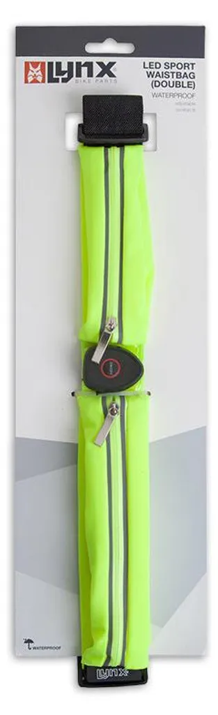 Ceinture running nocturne Lynx LED USB double rangement smartphone