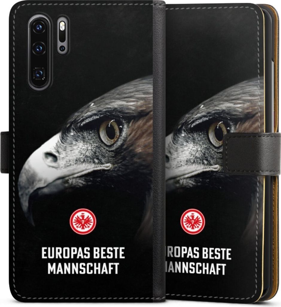 DeinDesign Klapphülle für Huawei P30 Pro Handytasche Lederhülle Tasche Europameisterschaft Eintracht Frankfurt Offizielles Lizenzprodukt