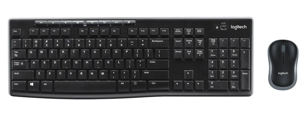 Ensemble Clavier et Souris sans Fil Logitech MK270 avec Récepteur USB