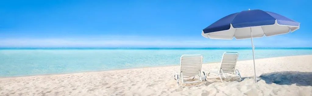 Parasol de plage inclinable 1.80m bleu avec mât télescopique robuste