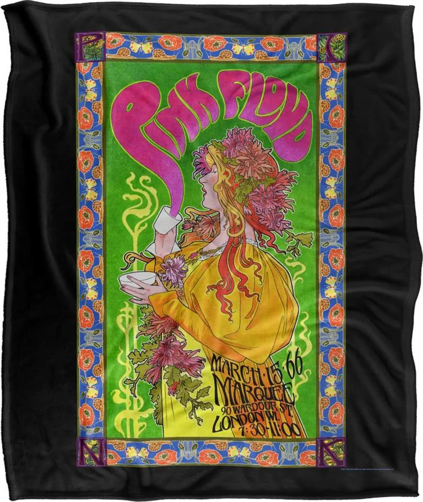 Couverture Pink Floyd 1966 Douceur Anti-Froid - Finition Soyeuse