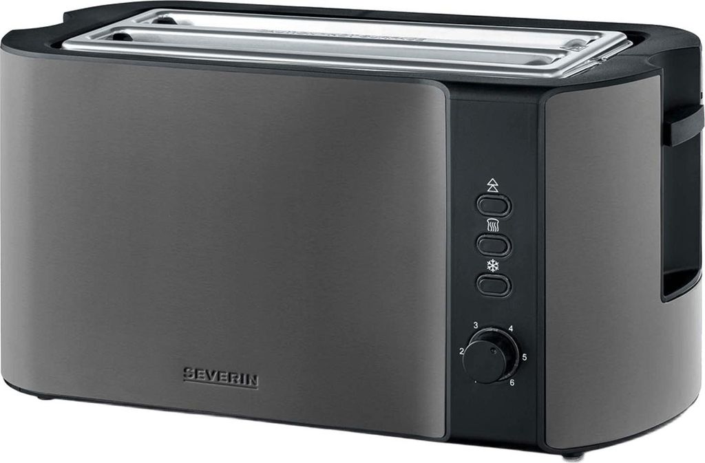 Severin AT 9341, roestvrijstalen broodrooster met lange Productafbeelding 