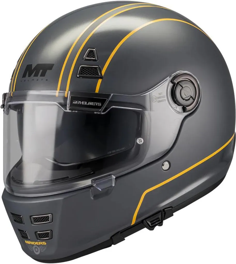 Casque intégral MT Jarama SV Wild Orange Noir Taille S Homologué ECE