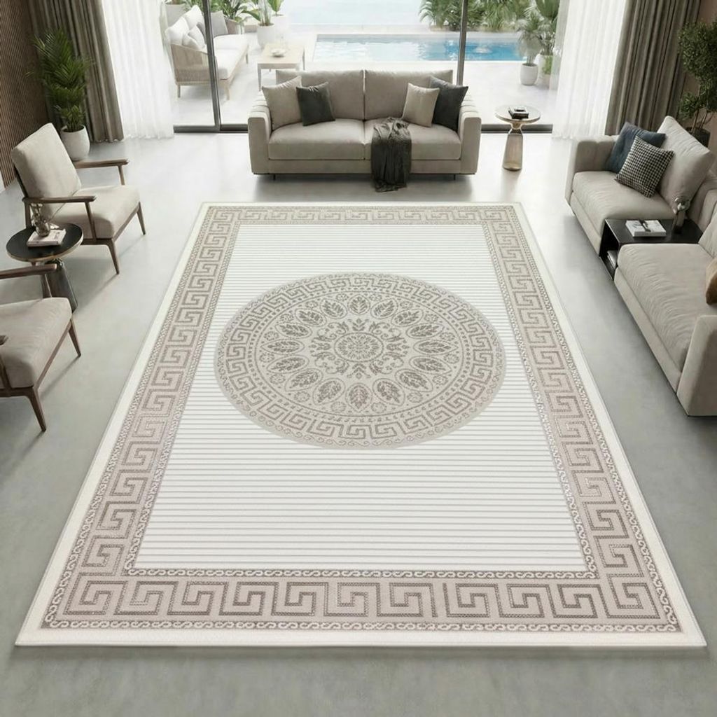 Tappeto da design lucido con motivo orientale, nei colori Immagine del prodotto 