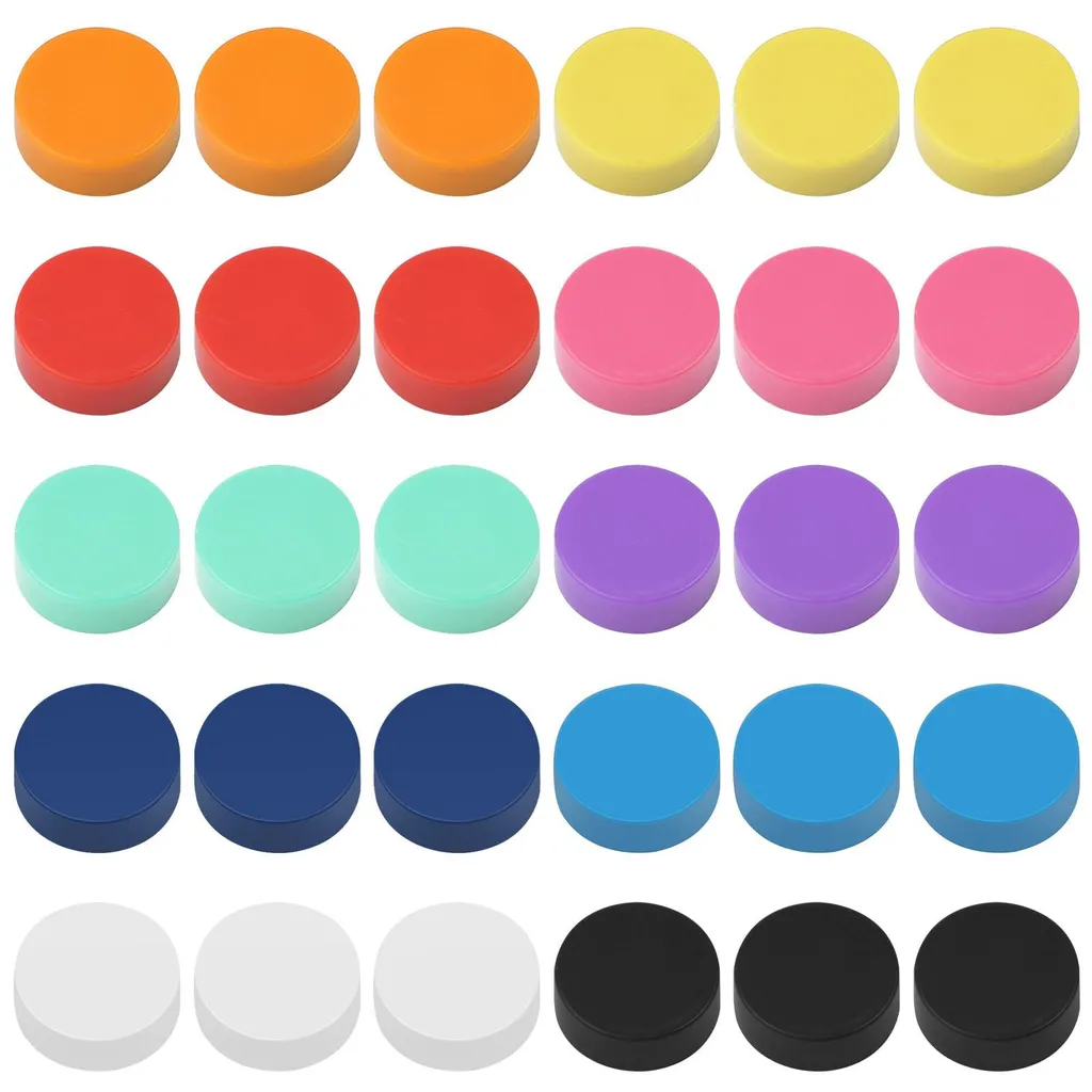 Aimants pour Classe et Bureau - Set de 30 Magnets Colorés Spécial Affichage