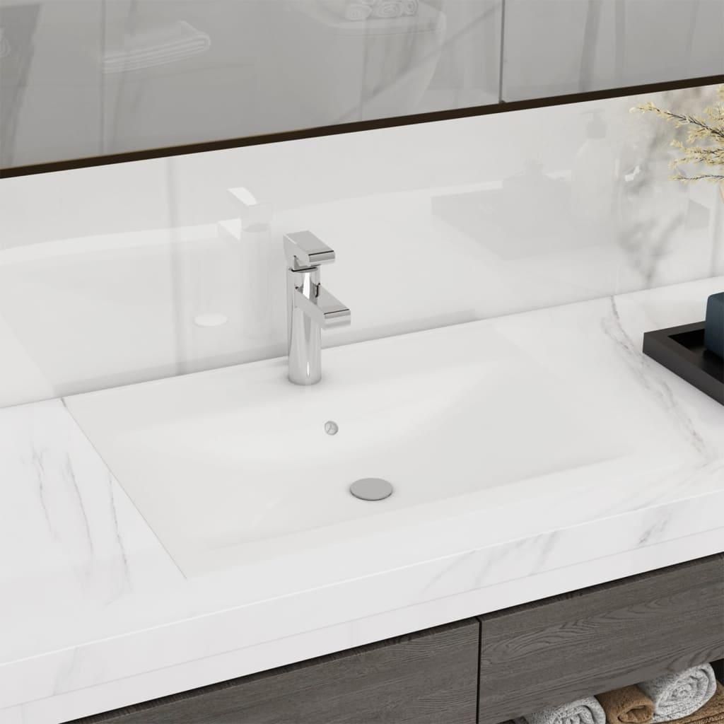 Vidaxl -Waschbecken mit Kranloch rechteckig 60 x 46 cm Image du produit 