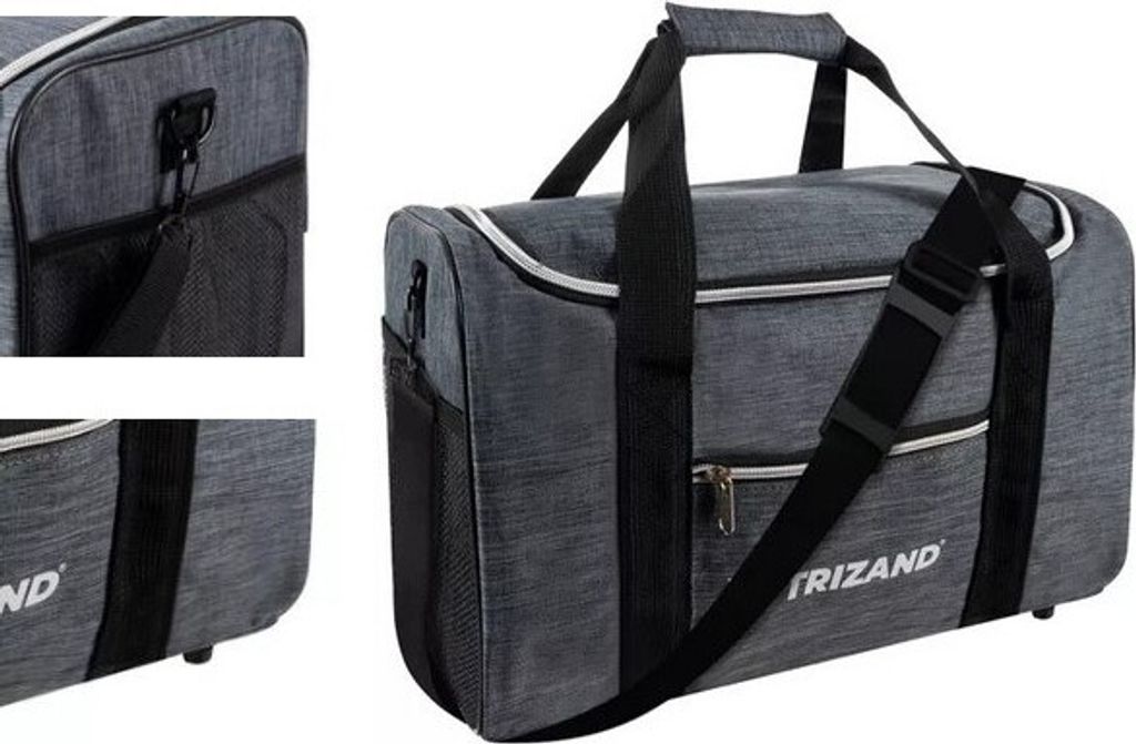 Bemi Reisetasche Sporttasche Bordgepäck Für Flugzeug Handgepäck Wasserdicht Grau