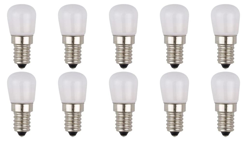 SPL E14 LED Röhrenlampe 1,5W 3000K Warmweiß Opal 10 Stück