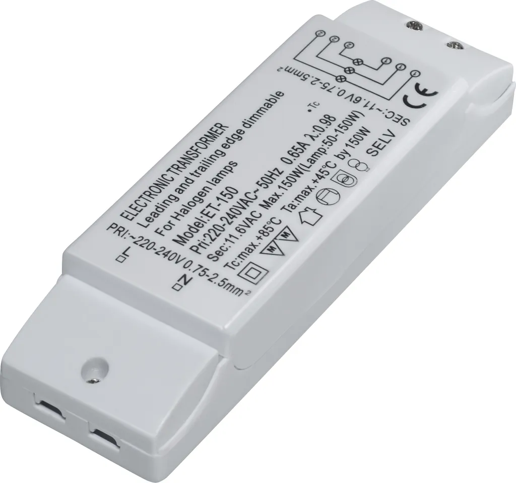 Convertisseur de Tension 12V 150W pour Éclairage Halogène Dimmable