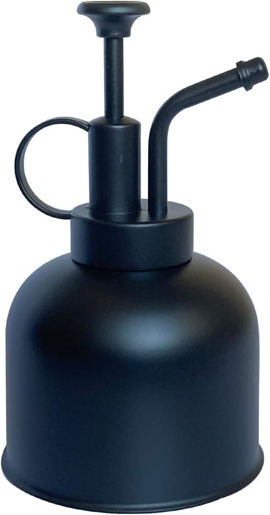 Sprühflasche aus Edelstahl – 0,3 l – zum Bewässern/Besprühen – für Topfpflanzen – mattschwarz