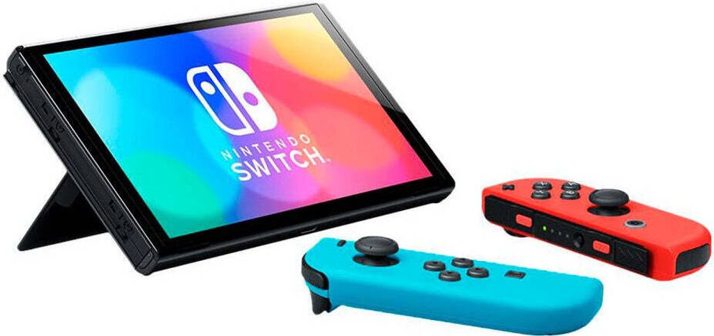 Nintendo Switch (OLED-Modell) Neon-Rot/Neon-Blau Produktbild 13