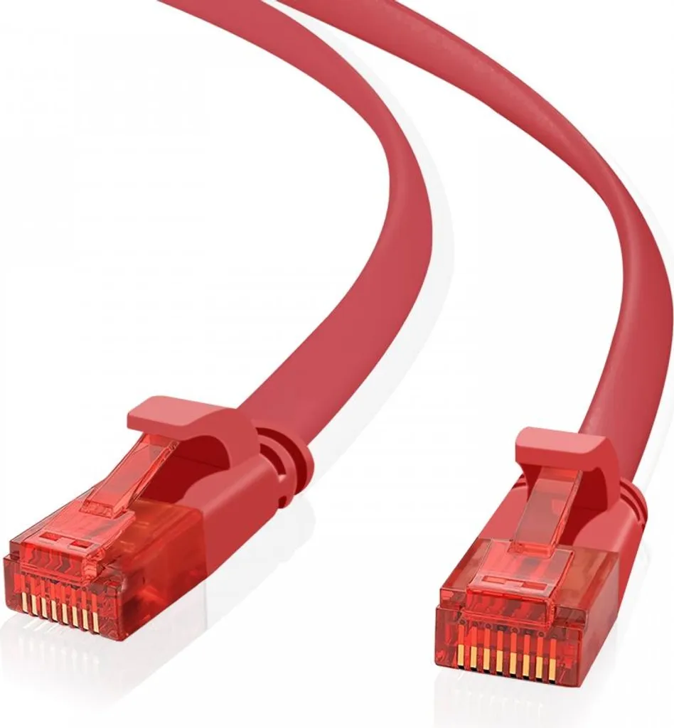 Helos 262985 cavo patch ultra sottile Cat 6 rosso