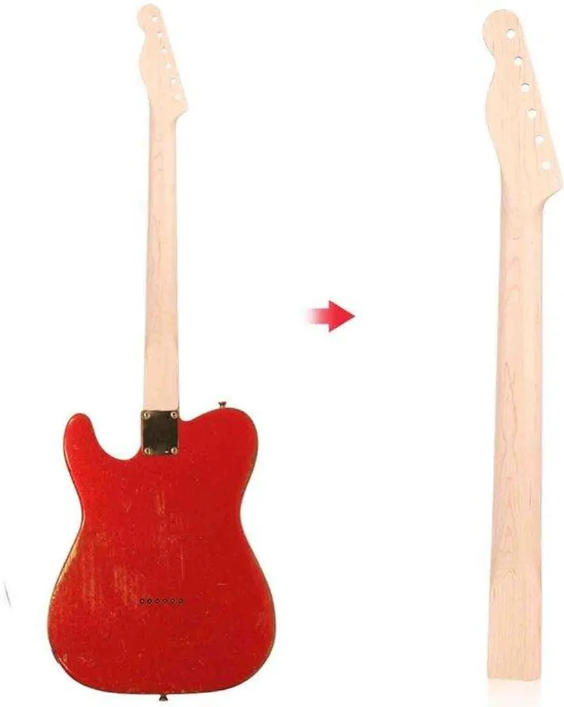 Guitare électrique polyvalente manche érable et modulation intégrée