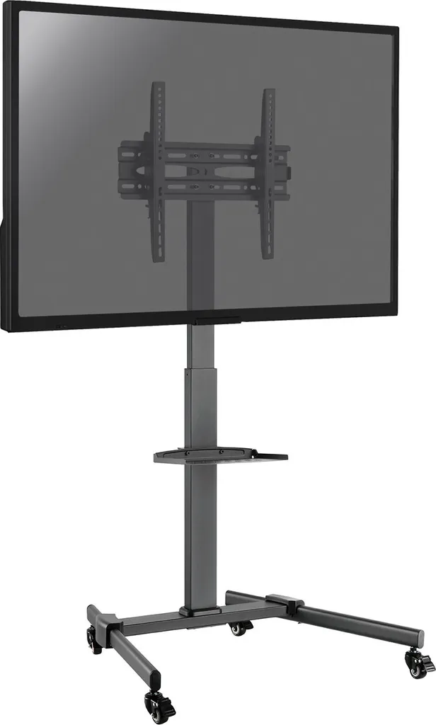 Pied TV à roulettes réglable en hauteur de 116 à 151cm pour écran plat