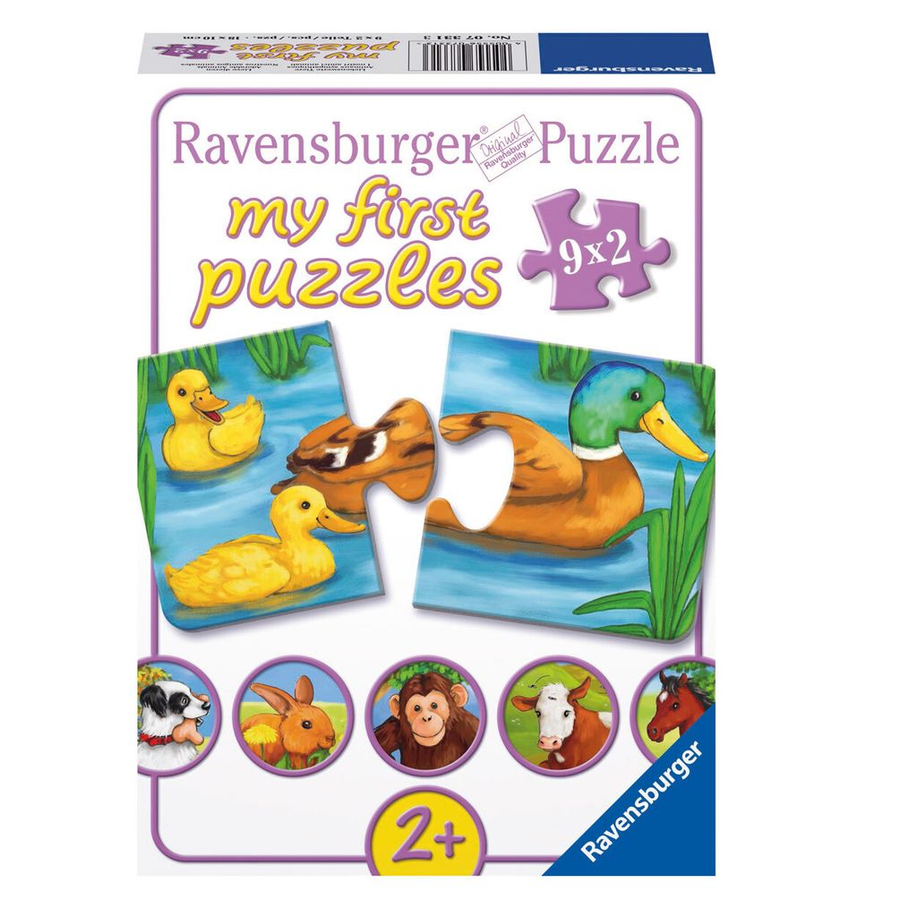 9 x 2 Teile Ravensburger Kinder Puzzle my first puzzles Produktbild 