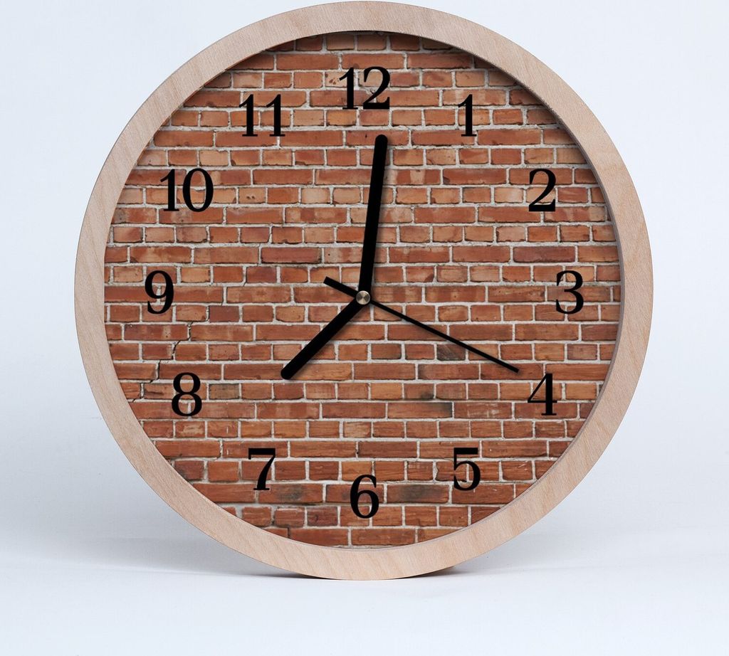 Holzuhr 20fi cm wanduhr - Mauer Architektur