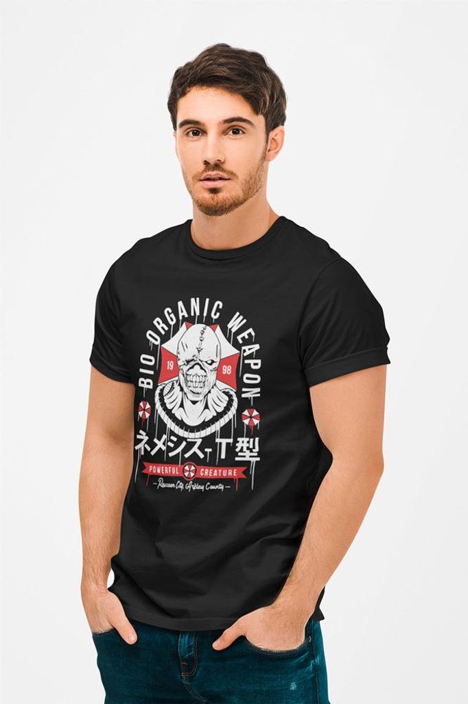 D&B Uni Polo MO00046 ResidentEvil Schwarz-Größe 2XL