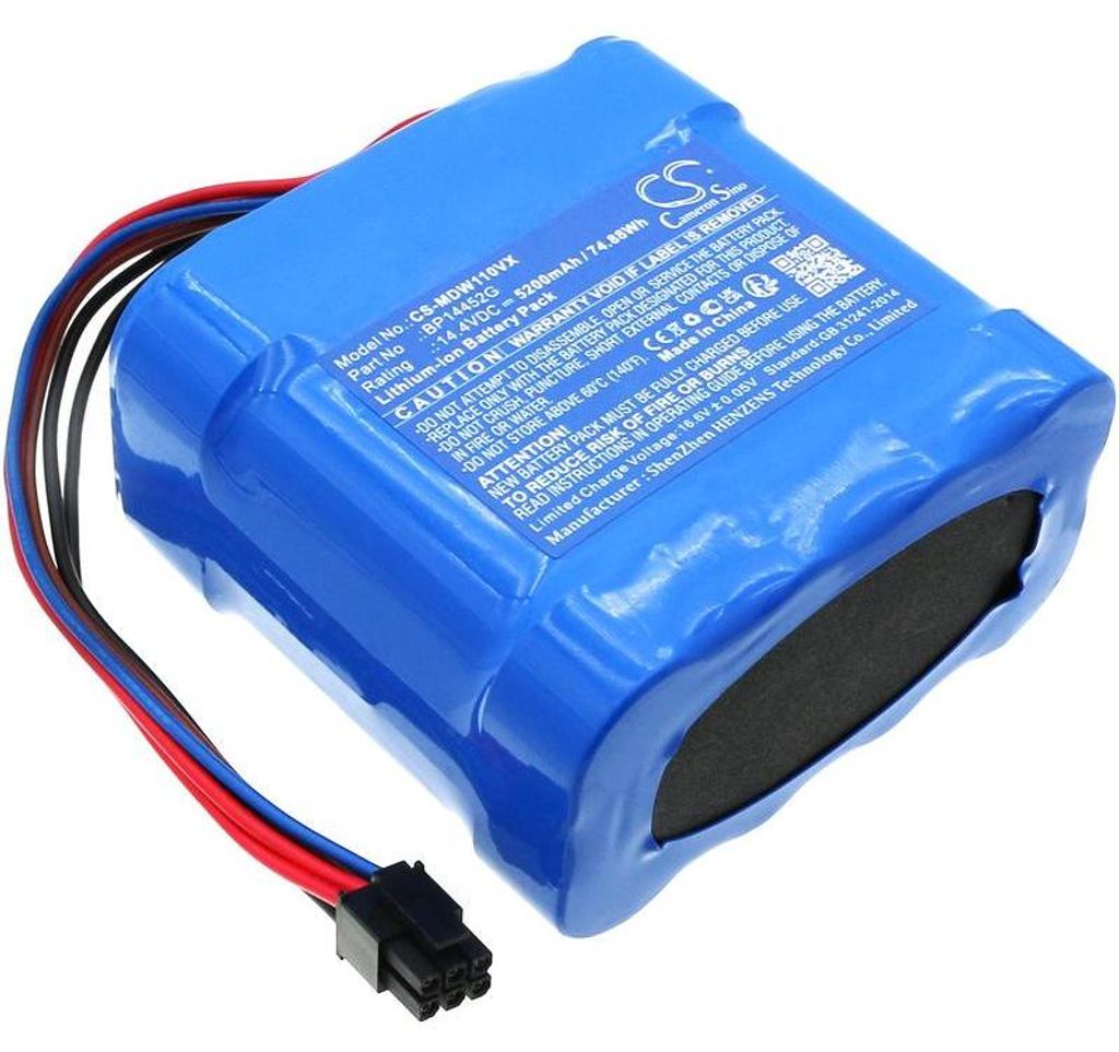 Akku für Eureka E10s,Ea100001,Ea100003,ETA E10s,Ea100001. Aurum 5241 und 6241, Li-Ion, 5200 mAh