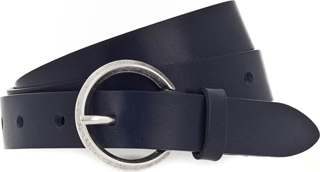 Vanzetti Leder Gürtel Taillengürtel 25mm Leather Belt W105 Marine blau
