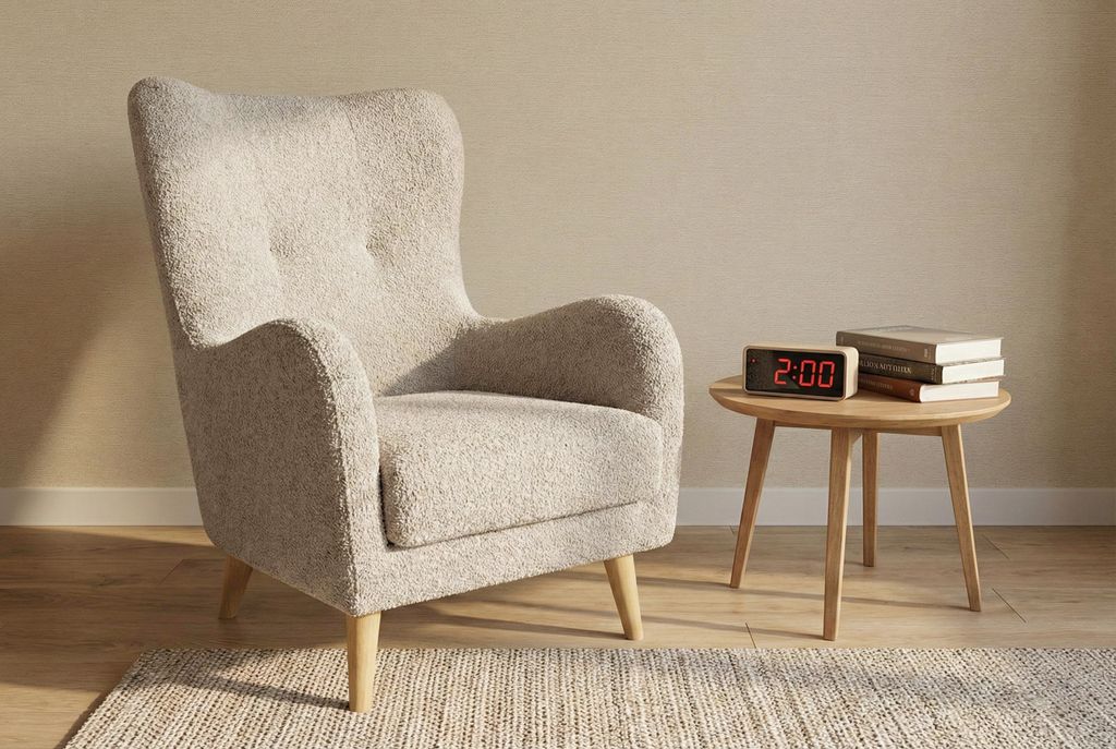 Stilvoller Sessel Roland Farbe Cremeweiß mit ergonomischem Design – Klassischer Stil & moderner Komfort