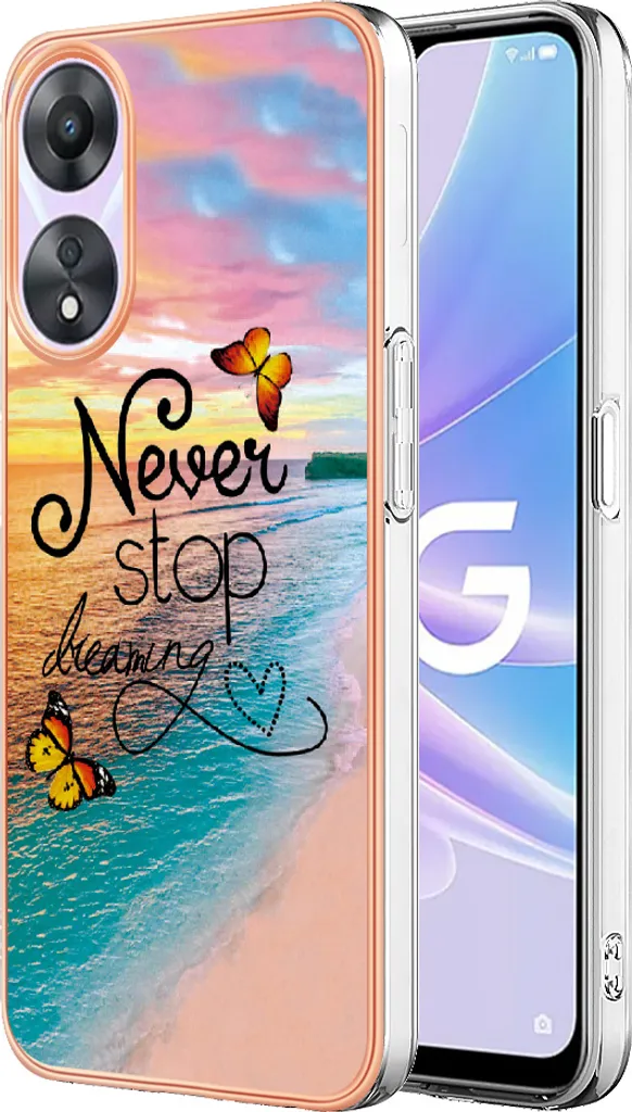 Cover Oppo A78 5G Oro Luxury | Silicone Morbido Antiurto Fashion