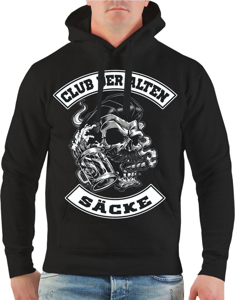 Herren Kapuzenpullover Club der alten Säcke