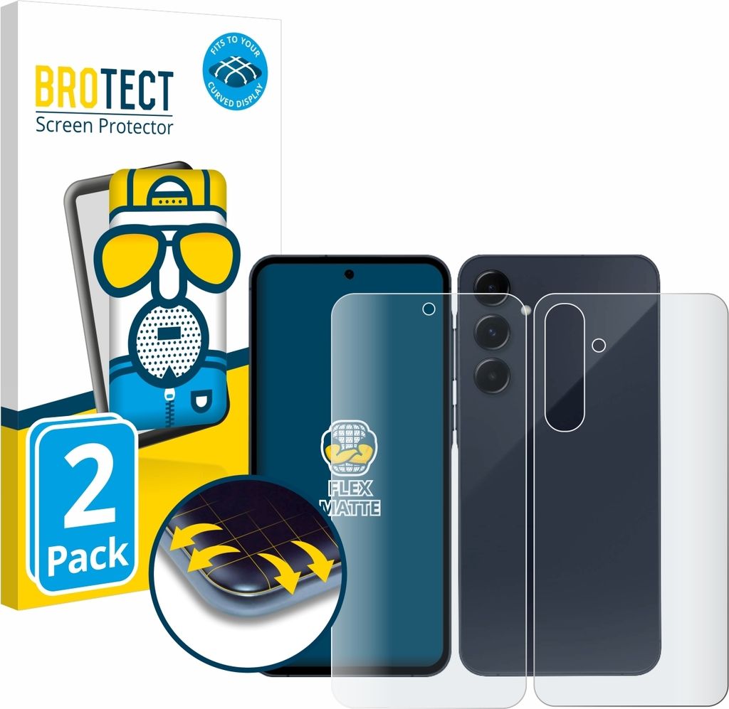 2x BROTECT Fullscreen Schutzfolie für Samsung Galaxy A55 5G Produktbild 