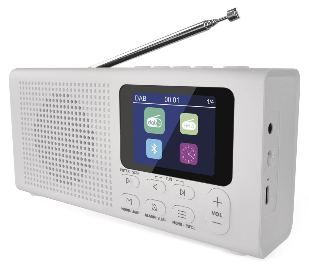 Radio EMOS DAB+ con Bluetooth e doppia alimentazione, Immagine del prodotto 