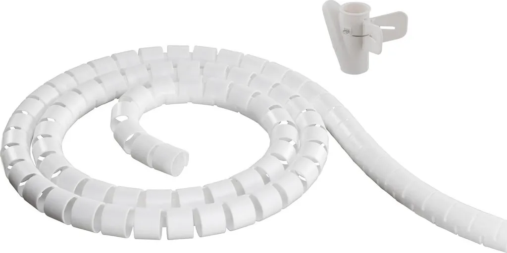 Cache Câble Blanc Flexible LDR05 pour Finir avec le Désordre au Bureau