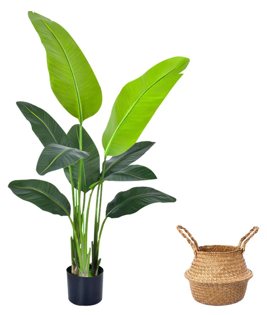 Faux oiseau de paradis 120cm, la plante artificielle sans aucun arrosage