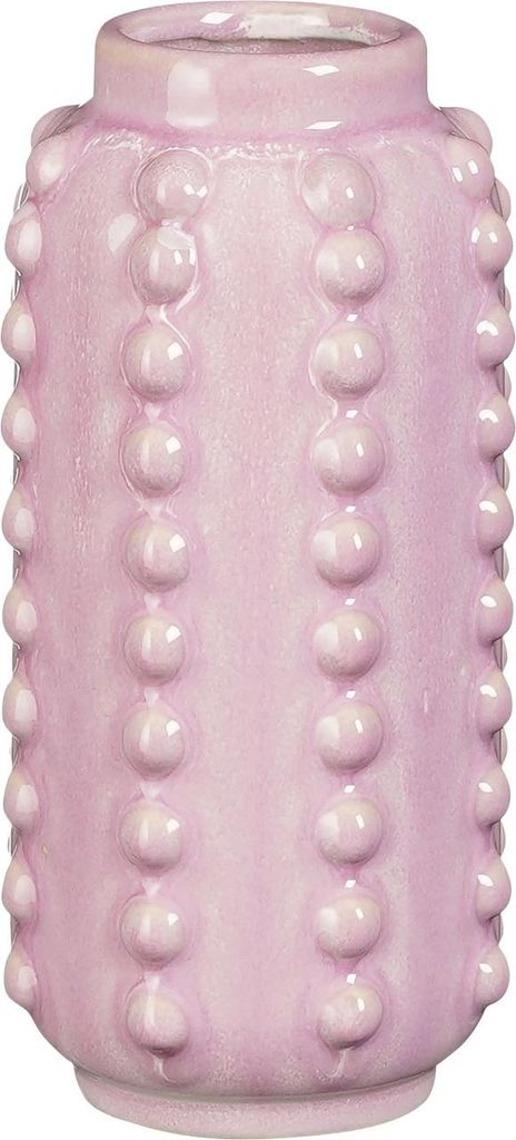 Glimmer Dekorationen Blumenvase - boaz - rosa - 18 x 8 cm Produktbild 