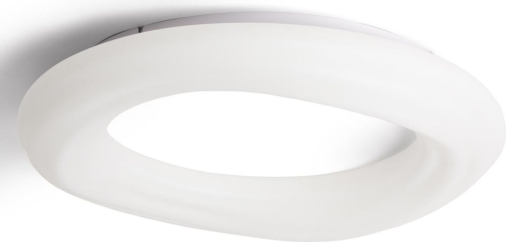 LED Deckenleuchte 48W Rund Metall Ø550 mm Kate Weiß