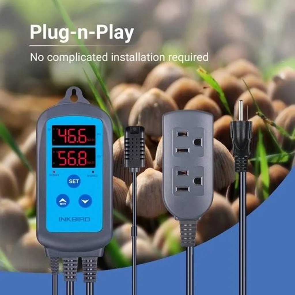 IHC-200 Régulateur d'humidité WLAN avec Double Écran et App Intelligente