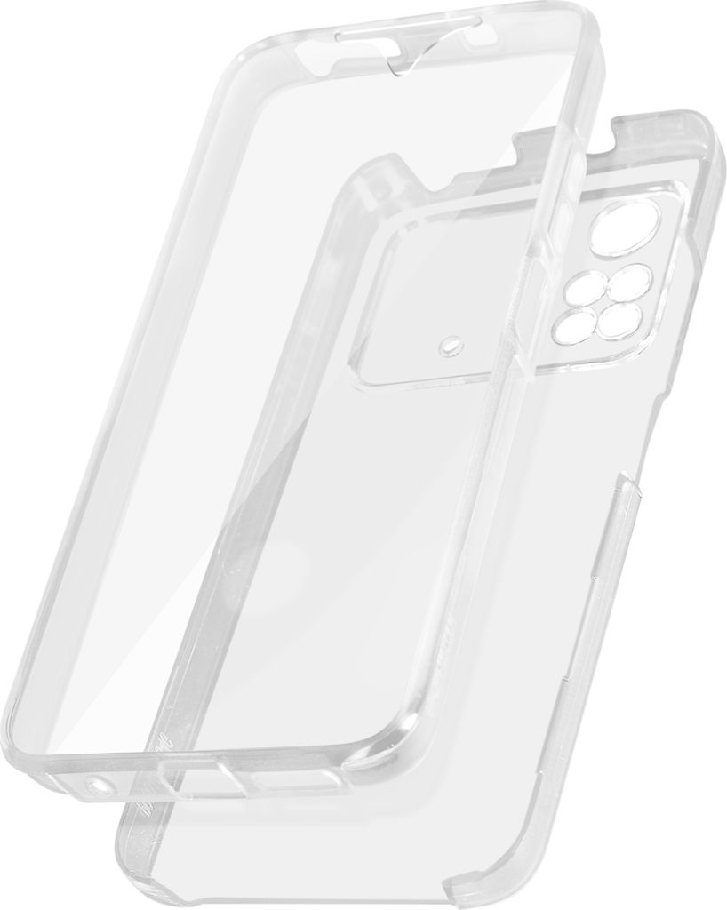 Avizar, Schutzhülle für Xiaomi Poco M4 Pro 4G, Vorder- + Rückseite, Transparent