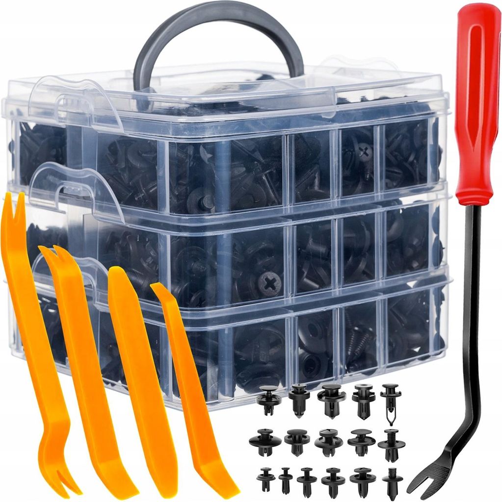 Xtrobb 24297 Jeu de clips en plastique pour la sellerie Image du produit 