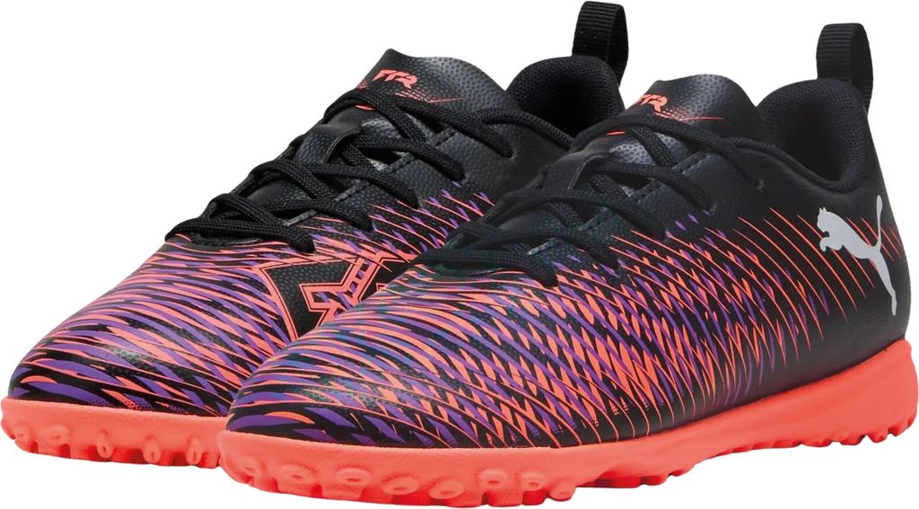 Puma Future 8 Play TT Jr Fußballschuhe Kinder schwarz weiß glowing rot Gr 37