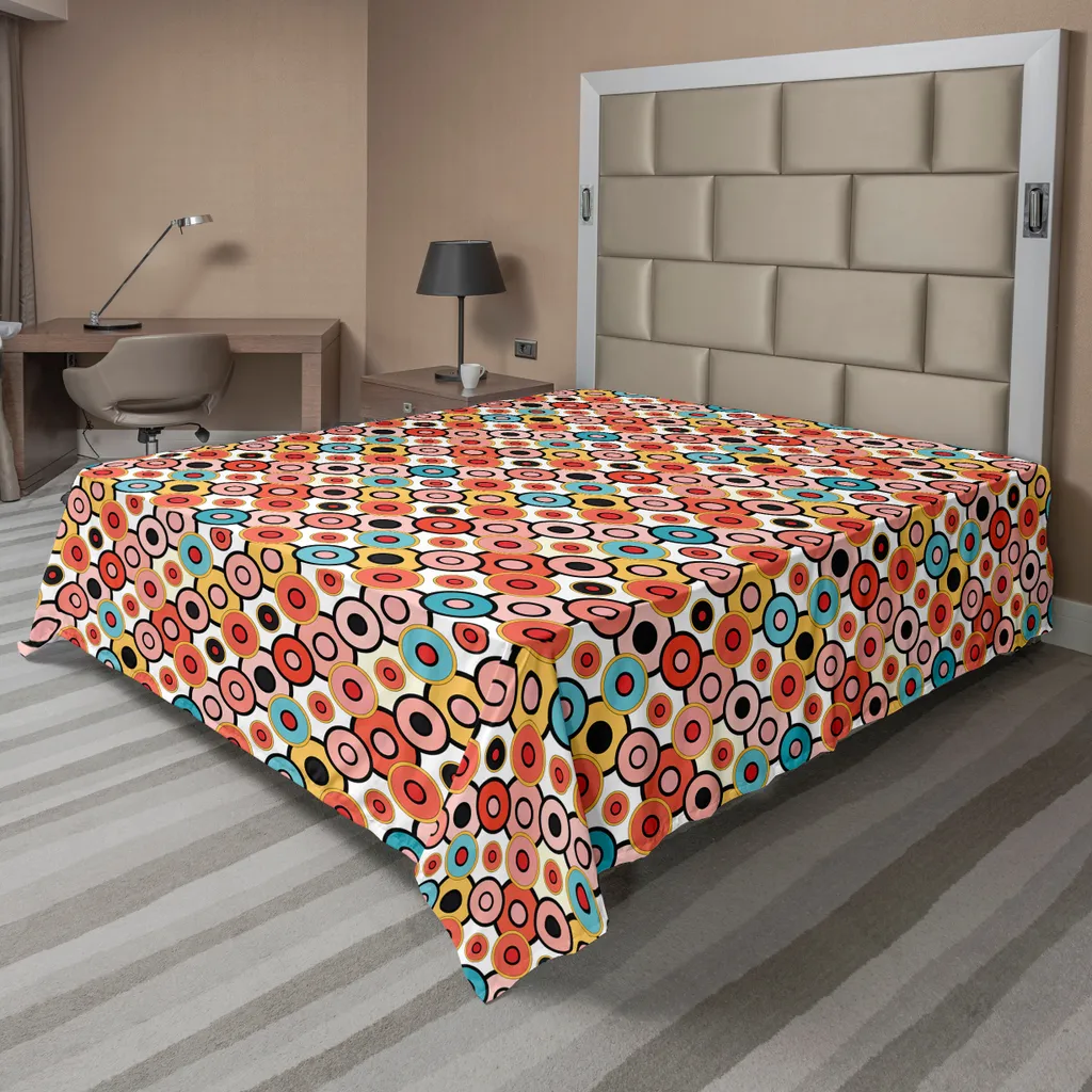 Lenzuolo Arredo ABAKUHAUS 244x205 | Motivo Psichedelico Vintage