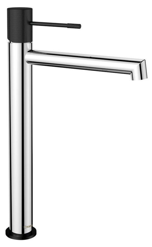 Sapho Solaria Waschtischarmatur, hoch, Chrom/schwarz matt