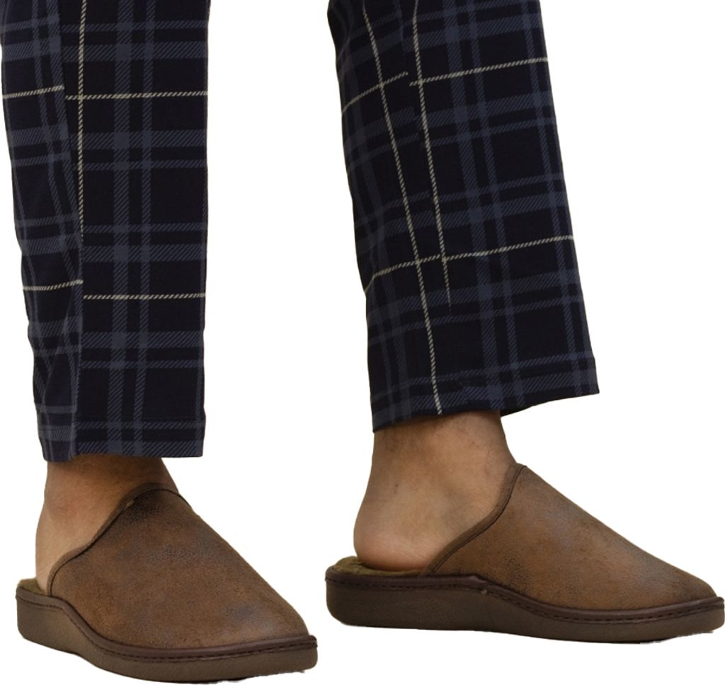 Lazy Dogz - Herren Hausschuhe "Glen II", Kunstleder GS899 (42 EU) (Braun)