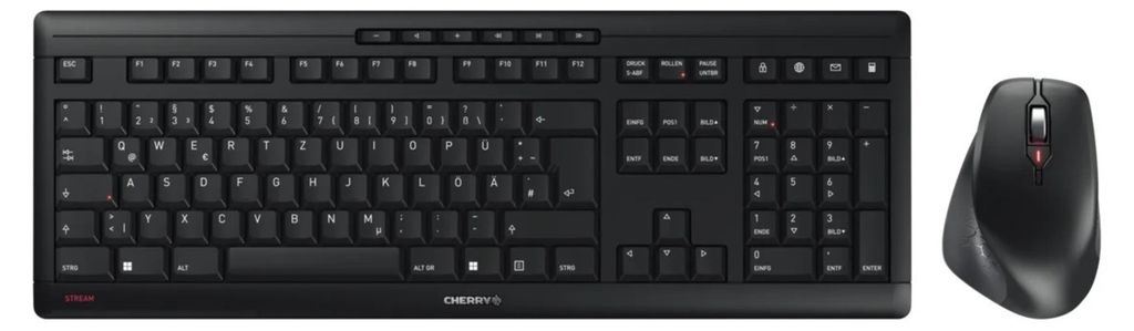CHERRY JD-8550DE-2, Bezdrôtový, RF Wireless, Nožnicový Obrázok produktu 