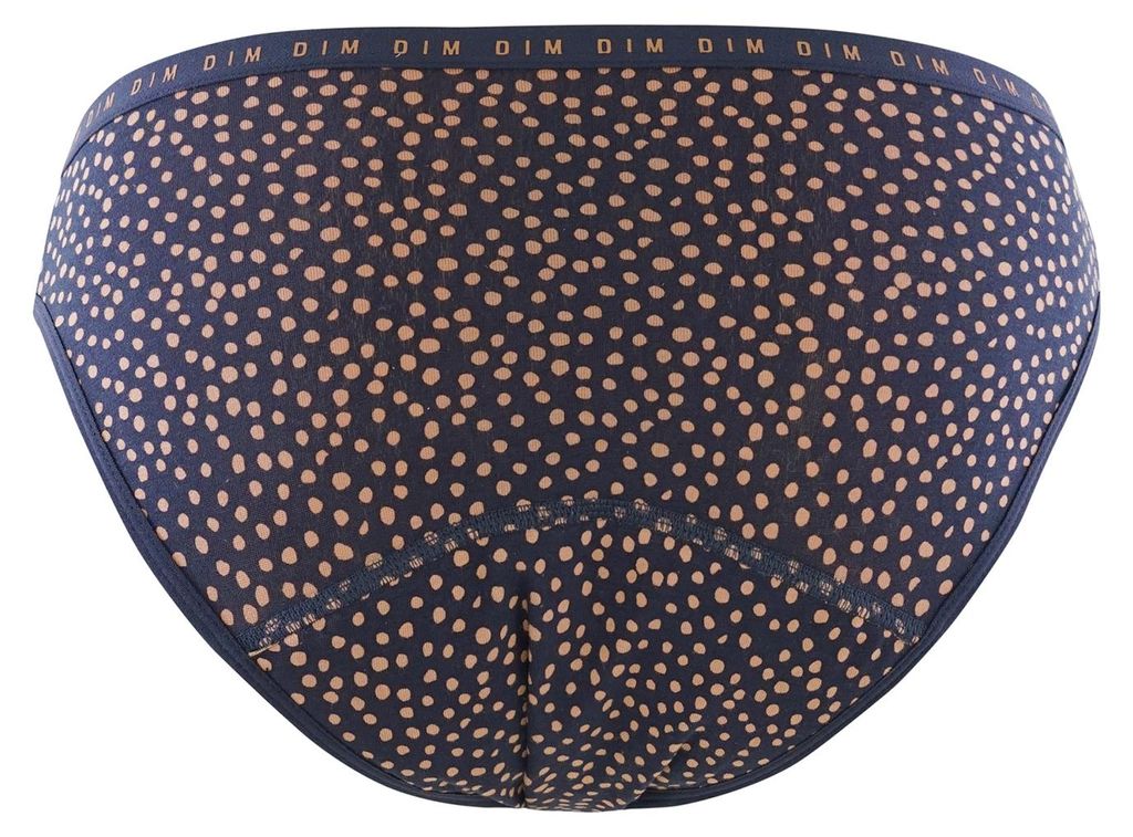 DIM Protect Periodenunterwäsche Slip mit Punkten, normale Blutung, Bio Baumwolle