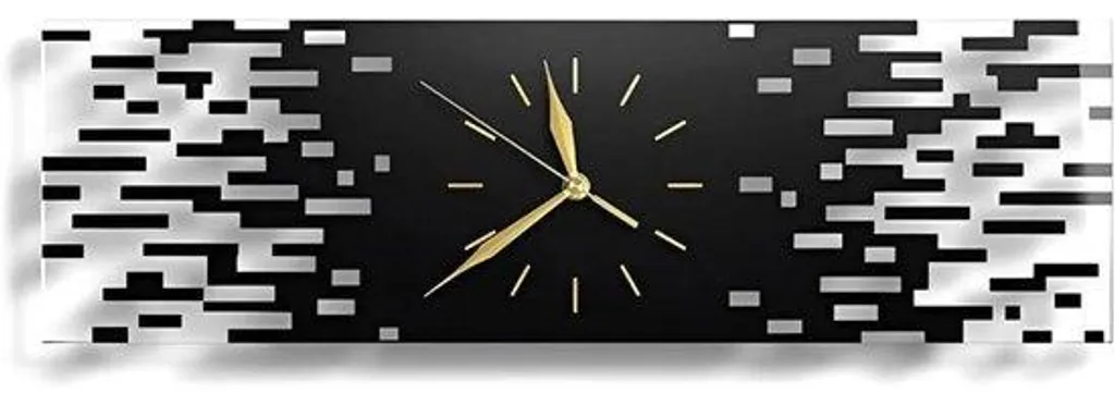 Horloge murale noire silencieuse moins de 20 dB pour un salon calme
