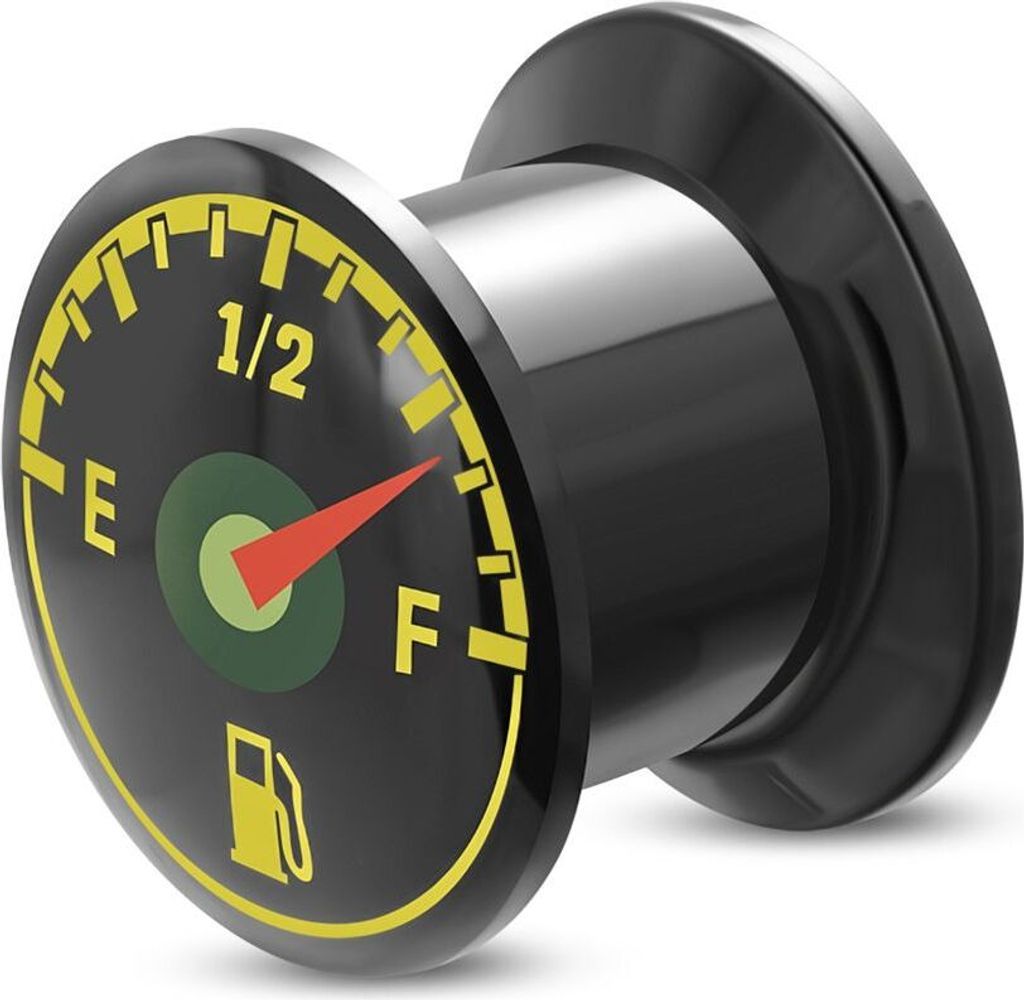 Flesh Tunnel Ohr Piercing Ohrstecker Tankanzeige Acryl Schraubverschluss Autiga schwarz 6 mm