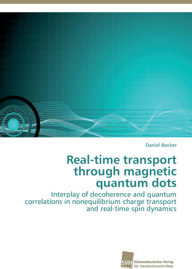 Real-time transport through magnetic quantum dots