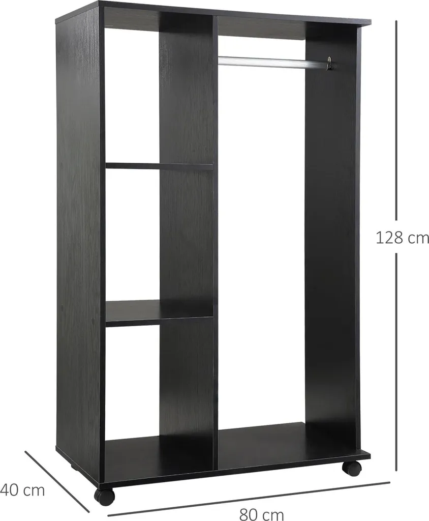 Dressing ouvert pour studio et petite chambre avec rangement chaussures - 3