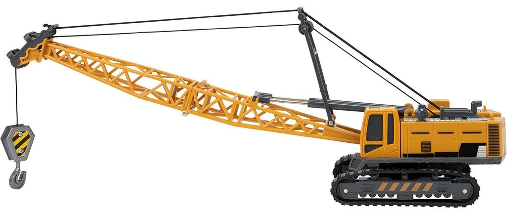 Toi-Toys Metal World Raupenkranwagen 1:55 gelb schwarz Produktbild 