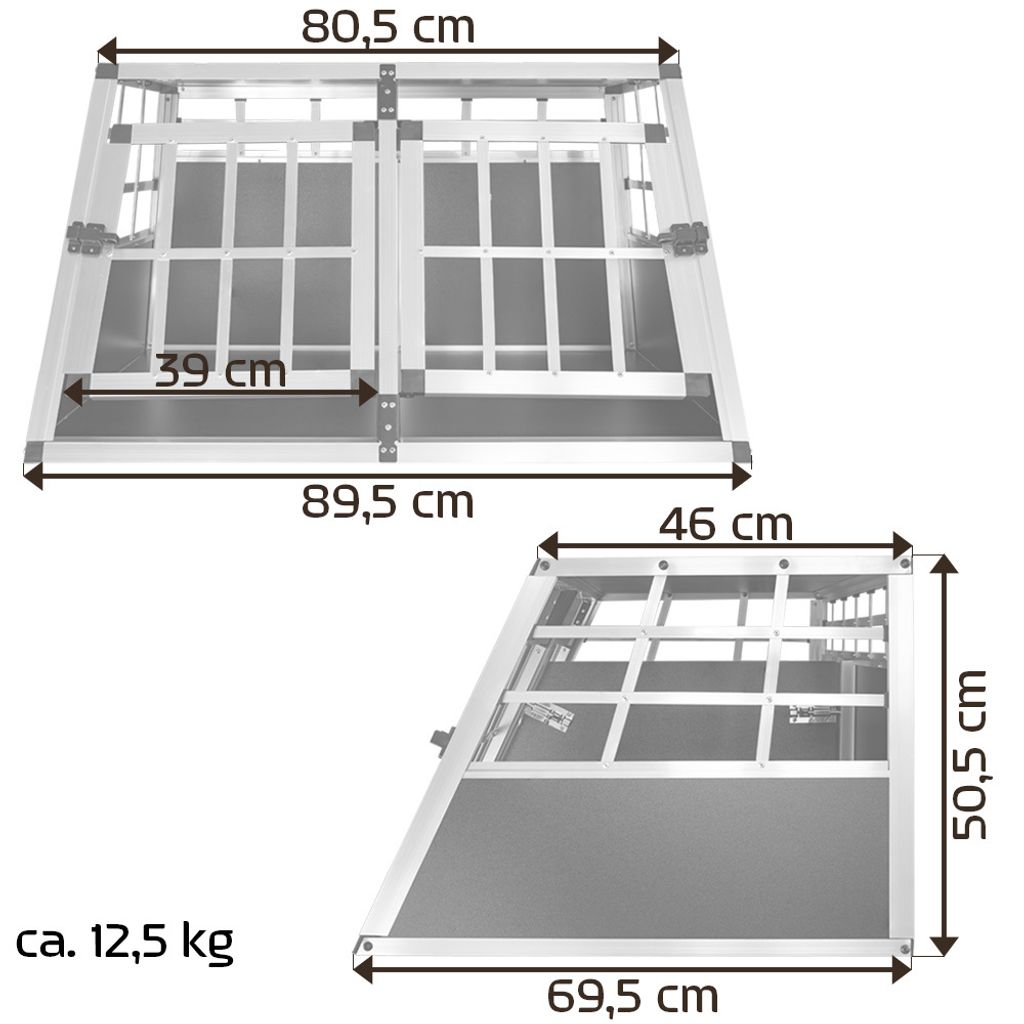 Hundebox Hundetransportbox Auto Alu Hunde Transportbox Produktbild 8