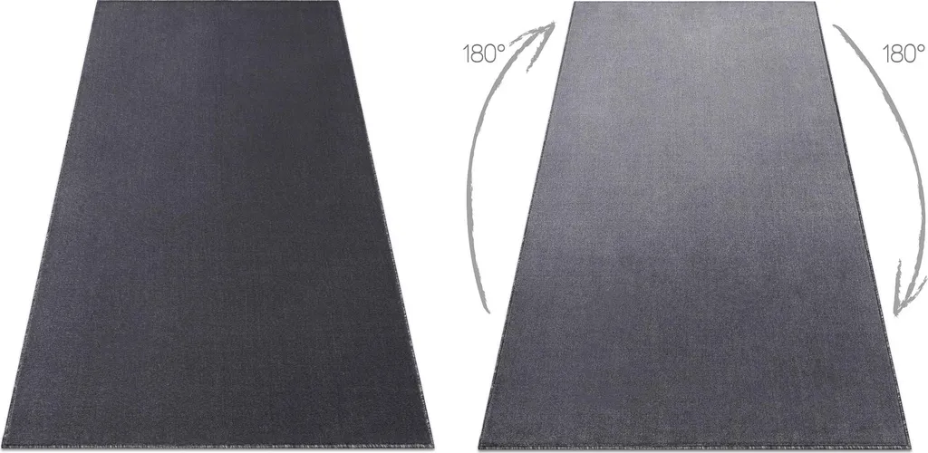 Tapis Anthracite 99 Moelleux et Durable SÉDUCTION - Format 1,5x3,5m - 3
